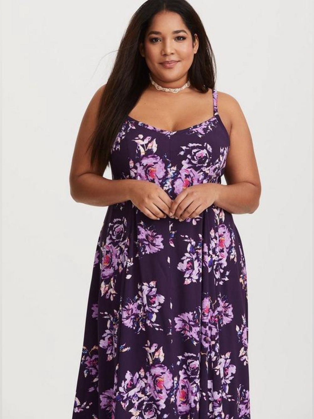 TORRID Trapeze Tank Maxi Dress - Sz 00 (M 10) NWT - Picture 4 of 6